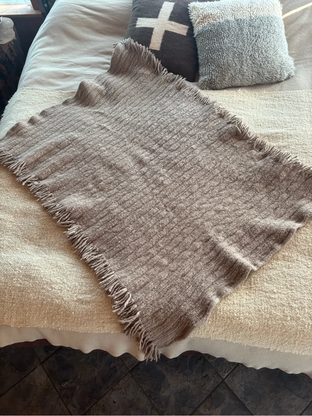 Boiled Wool Throw